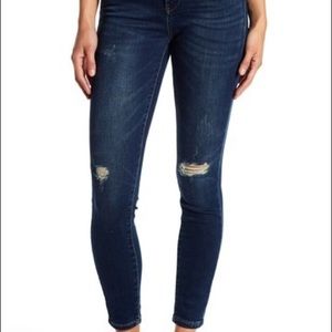 BlankNYC Ripped Mid-Rise Skinny Jeans